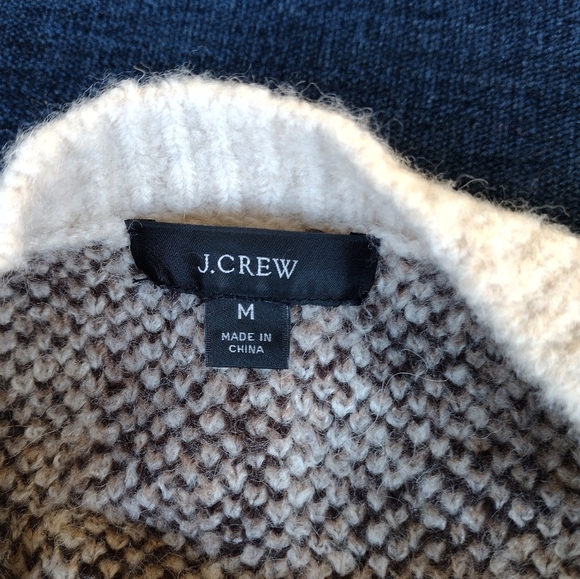 J. CREW Oversized Cardigan Sweater in Leopard Print Size M BJ572 - Picture 4 of 8